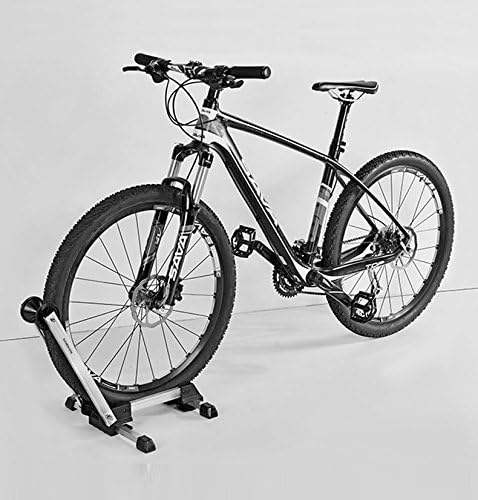 Jolitac Foldable Bicycle Storage Stand Sports Bike Floor Parking Rack Alloy Wheel Holder Fit 20-29 inch Bikes Indoor Home Garage Using (Black) - Image 4