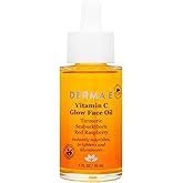 Derma E Vitamin C Glow Face Oil, 1 Fl Oz, Nourishes, Brightens and Illuminates for Radiant Skin, Moisturizing Vitamin C Oil with Turmeric, Seabuckthorn and Red Raspberry