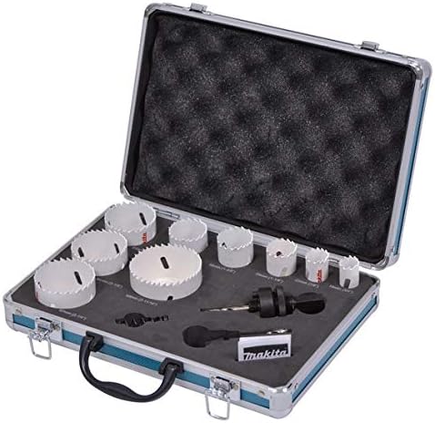 Makita D-47282 12 Piece Electrician Holesaw Kit, Silver, Large - Image 3