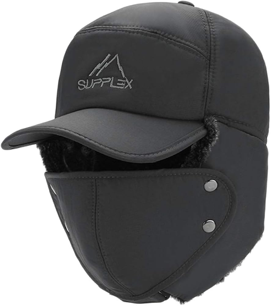 Uomo Donna Cappello da Aviatore in Pelliccia Colbacco Inverno Ski Cappelli del Bombardiere Chapka Cappelli Aviatore Cappello da Ushanka