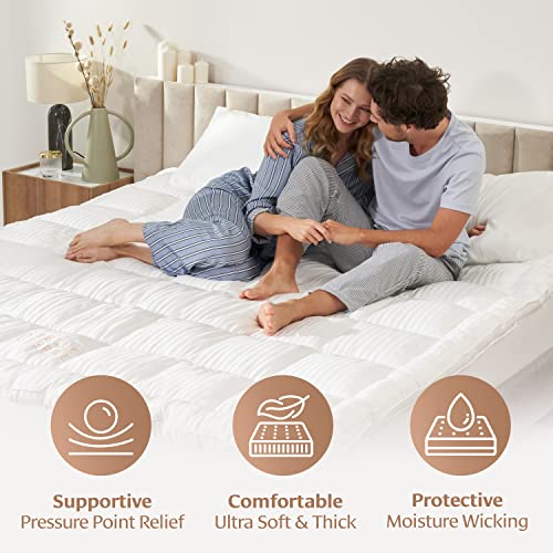 Belle Terre Cooling Mattress Topper Queen Size Ultra Soft