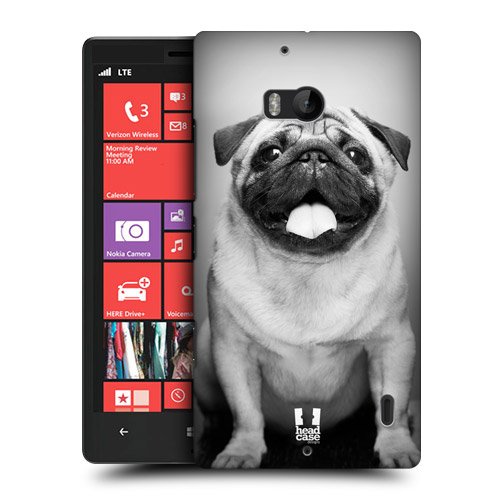 Head Case Designs Cute Male Pug Popular Dog Breeds Protective Snap-on Hard Back Case Cover for Nokia Lumia 930 Icon 929