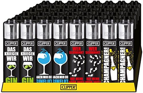 Clipper® Mechero – Drinks Alcohol – Caja de 48: Amazon.es: Juguetes y juegos