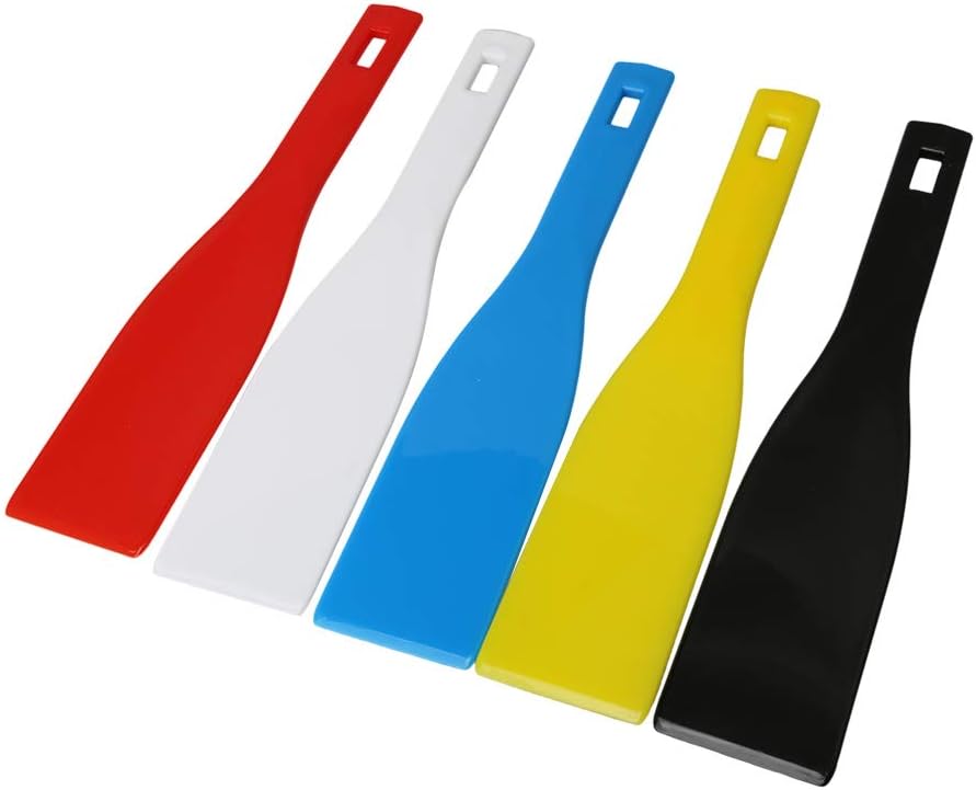 Mxfans 5pcs 285x60mm DIY Plastic Spatulas Ink Scoop Screen