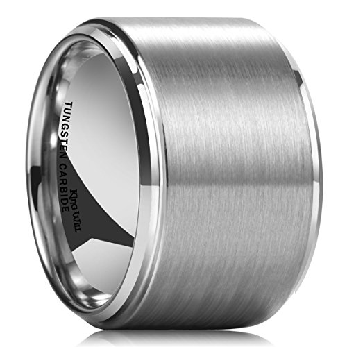 King will basic men s tungsten carbide ring 15mm polish…