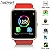 Bluetooth Smart Watch, Aosmart G88 Smartwatch for Android Smartphones (Red)