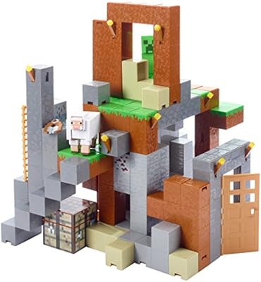 mattel minecraft survival mode playset