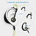 Bluetooth Headphones, Parasom P6S Wireless V4.1 Earhook Lightweight Headsets with Mic. For Sports Running & Gym Workout for IOS Android Smart Phones (Black/Yellow)