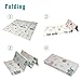 HAN-MM Baby Folding Mat Baby Playmat Foam Floor Slip Extra Large Foam Reversible Waterproof Portable Double Sides Kids Baby Toddler Outdoor or Indoor Use Non Toxic（77x69x0.4in） Elephant