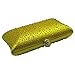 DMIX Womens Crystal Evening Clutch and Evening Bags with Sparkle Rhinestone Diamonds for Ladies Wedding Prom Evening Purse Yellow