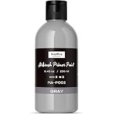 Nicpro Grey Surface Primer Airbrush Paint (8.4oz, 250 ml), Matte Finish | Ready To Spray Air Brush Water-Based Acrylic Primer for Beginner &amp; Artist Priming Plastic Models, Miniatures, Figures, Craft