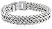 Men's Stainless Steel Two-Strand Wheat Chain Bracelet, 8.5