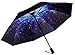 Fidus Inverted Reverse Sun&Rain Car Umbrella Large Windproof Travel UV Umbrella For Women Men - Auto Open Close(Starry Sky-1)