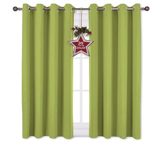 Amazon Com Nicetown Green Blackout Curtains For Windows