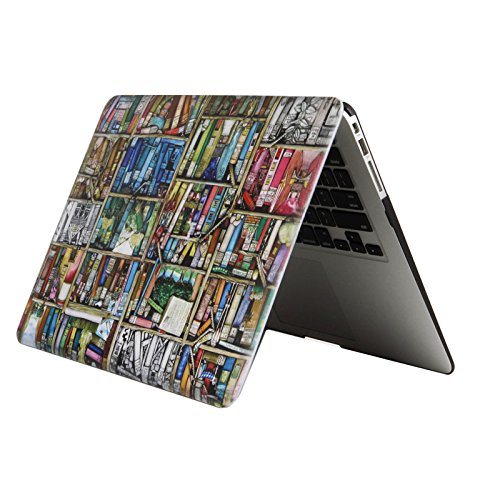 YMIX  Plastic Cover Snap on Hard Protective Case for MacBook Pro 13" Retina NO CD-ROM (A1502 & A1425) , 01 Bookshelf