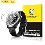 SPguard Compatible Ticwatch Pro Smartwatch Tempered Glass Screen Protector, [3 Pack] 2.5D Arc Edges 9 Hardness HD Screen Protector for Ticwatch Pro Smartwatch Anti-Scratch Bubble-Free