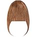 Down Clip on Bangs Human Light Brown Thick