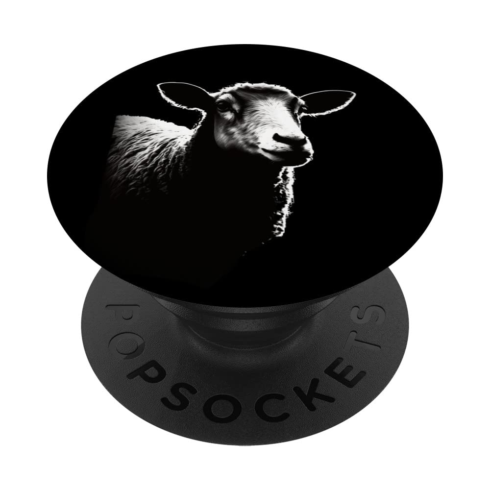 Sheep Stencil Art PopSockets Swappable PopGrip