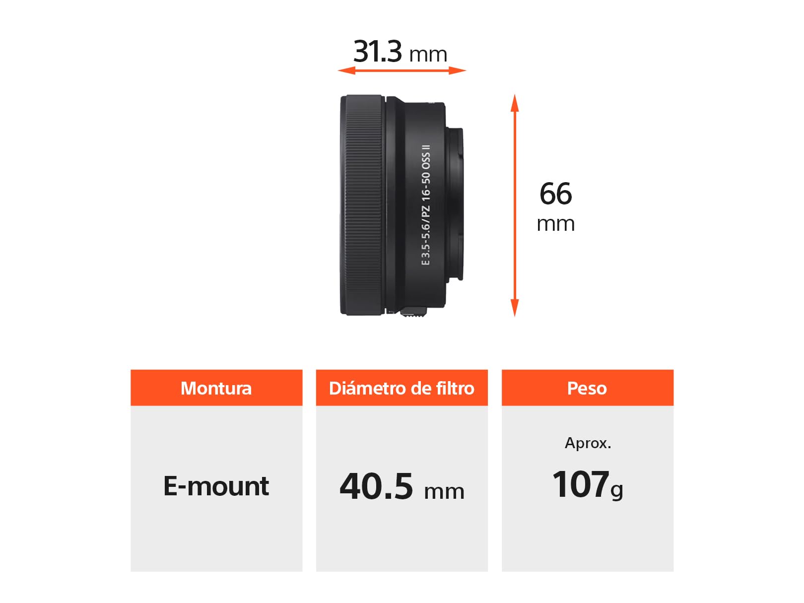 Sony E PZ 16–50 mm F3.5–5.6 OSS II