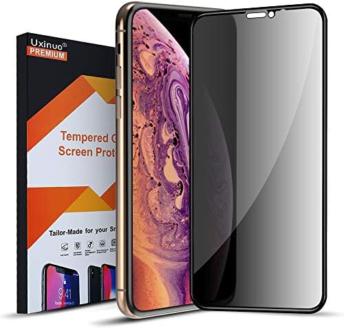 COVELL Privacy Screen Protector for iPhone Xs Max & iPhone 11 Pro Max,Anti Spy Anti Peep Full Screen Tempered Glass Screen Protector for iPhone Xs MAX and 11 Pro Max (Premium/Bubble Free/Anti Scratch)