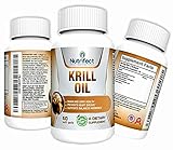 Nutrifect Nutrition 100% Organic Antarctic Krill Oil with Super Antioxidant Astaxamthin, Omega 3, 6 & 9, EPA, DHA and Phospholipids, 60 Soft Gel Capsules