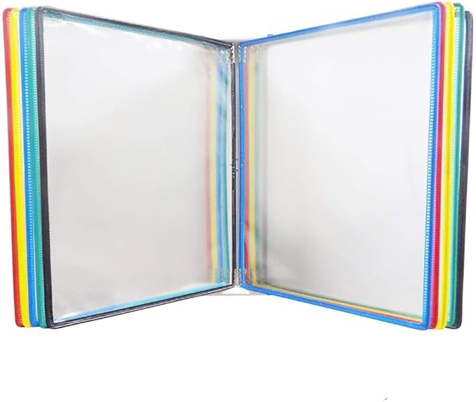 File Flip Folder, WallMounted LooseLeaf Transparent Page