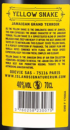 Island Signature Collection Yellow Snake Jamaican Amber Rum Rum (1 x 0.7 l ) – Bild 7