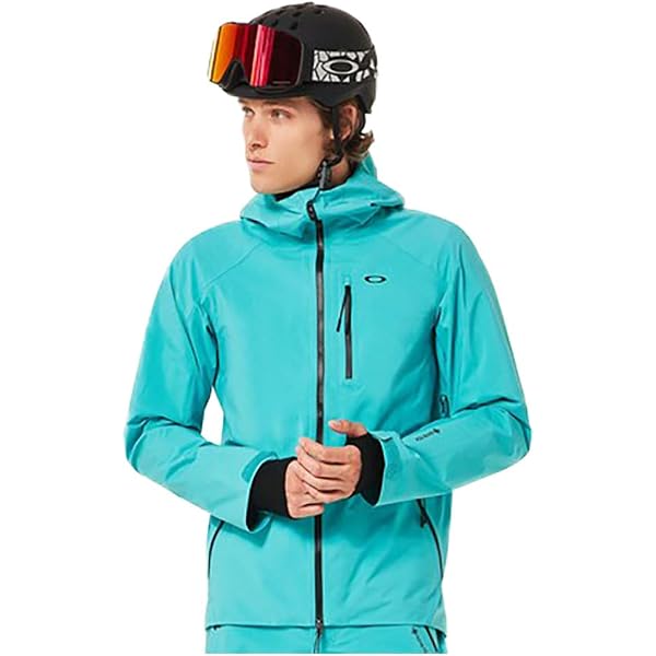 Oakley Mens Unbound Gore-Tex Shell Jacket2.0, Swimming Pool Blue