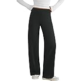 COPYLEAF Wide Leg Pants Woman Yoga Pants with Pockets Stretch Dress Work Pants Casual Lounge Sweatpants