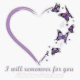 I Will Remember for You Butterfly Alzheimer's Awareness Sticker Vinyl Decal Car Laptop Wall Window Bumper Sticker 5"