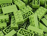 Imex 2x4 Stud Lime Green Compatible Bricks, 100pc