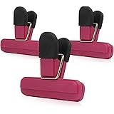 KUFUNG Food Bag Sealing Clips Set - 3 Pack Heavy Duty Food Storage Clips, Chips Bag Clips for Bags Snap Closure Bag Sealer, L
