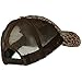 Low Profile Canvas Leopard Printed Mesh Cap - Brown OSFM