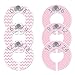 6 Baby Girl Nursery Clothing Size Closet Dividers Pink Elephant (1.25 Inch Rod)