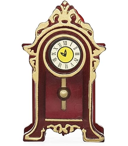Horloge murale créative pour maison de poupée, échelle 1/12, horloge murale en bois vintage, modèle de bricolage miniatures, décoration de maison de poupée, ornement de maison de poupée