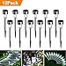 SUNNEST Solar Garden Lights Outdoor 12Pack Stainless Steel Solar Pathway Lights, Outdoor Landscape Lighting for Lawn/Patio/Yard/Walkway/Driveway SG-T9285