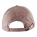 VANCOL Soft Faux Leather Suede Hat Baseball Cap (Light Pink)