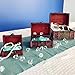 Fellibay Hofumix Wooden Jewelry Boxes Vintage Treasure Chest Handmade Box Rings Case with Metal Lock for Storing Jewelry Pearl Cosmetics 3PCS(S,M,L)