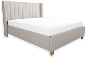 100% Cotton Percale King Size Fitted Sheet Only Snow, Breathable Cool & Crisp Fitted Sheet King Size (78" x 80") with Deep Pocket, Holiday Gifting Bed Sheets King - White by Color Sense