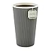 Restaurantware 16 Ounce Ripple Wall Disposable Coffee Cups, 500 Insulated Gray Paper Tumblers with Rolled Rim Design, Lids Sold Separately for Hot Drinks like Tea, Hot Chocolate and More