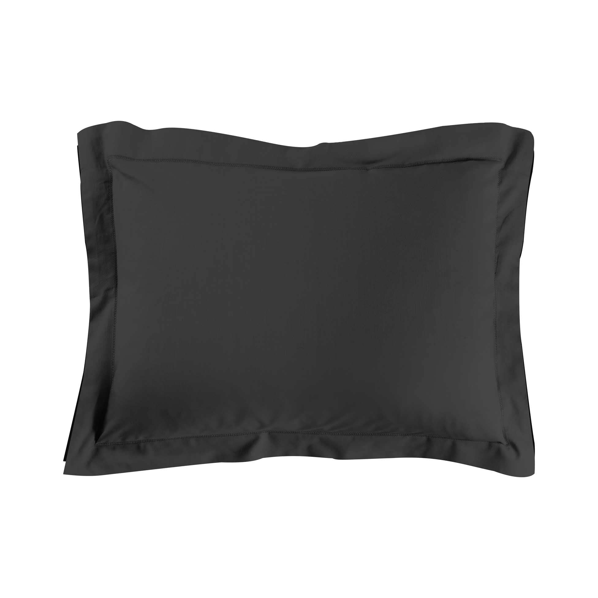 douceur d'intérieur, Pillowcase (50 x 70 cm) Lina Black, 100% Cotton