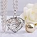 EUDORA Harmony Bola Mini Heart Pendant Wishing Ball Aromatherapy Essential Oil Diffuser 20 Inches Necklace