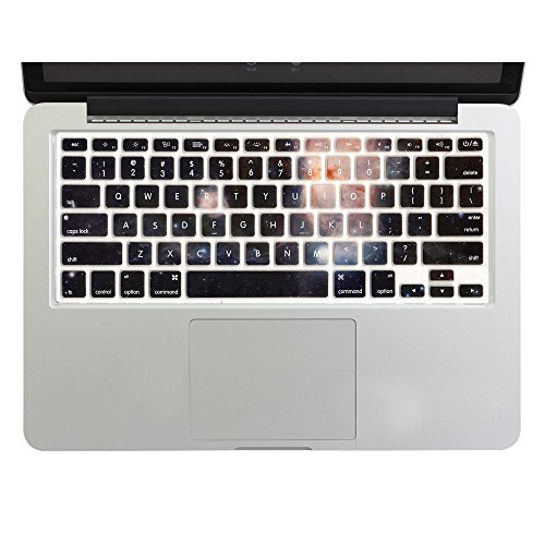 Dogxiong Dual Galaxy Star Night Pattern Texture Silicone Keyboard Cover Ultra Thin Keyboard Skin for MacBook Air 13" MacBook Pro with Retina Display 13" 15" 17"