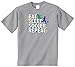 Threadrock Big Boys' Eat Sleep Soccer Repeat (Boys) Youth T-Shirt L Sport Gray