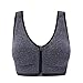 Senchanting Zip Front Racerback Padded Wirefree Push up Impact Yoga Sports Bra