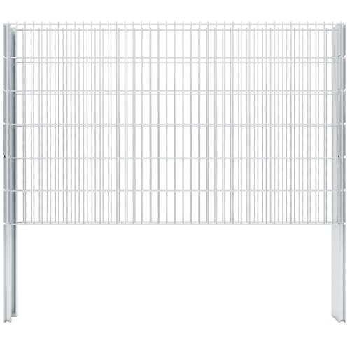 vidaXL Gabionen Gittermattenzaun 2008x1230mm 10m Doppelstabmattenzaun Gartenzaun – Bild 7