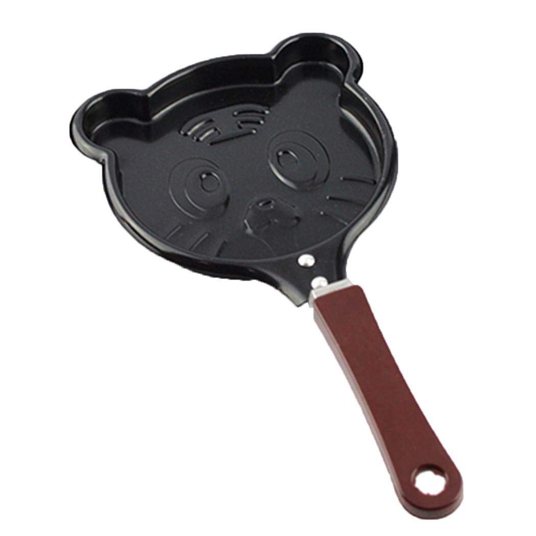Sasarh Mini Egg Frying Pan Handheld Kitchen Non-Stick Omelette Pancake Molds Tool Grill Pans