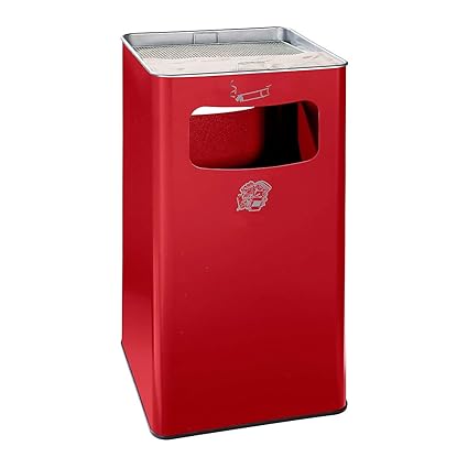 Var - Papelera nevera Cenicero, Alto 420 x 420 x 750 mm, chapa de ...