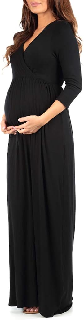 Women's Wraped Ruched Maternity Dress at  Women’s Clothing store