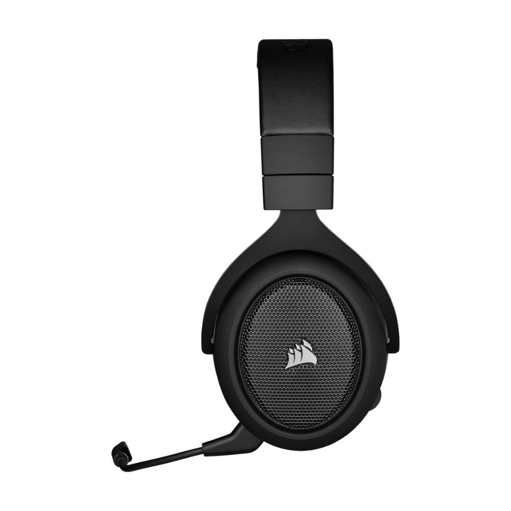 Corsair HS70 Pro Wireless Gaming Headset - 7.1 Surround Sound Headphones for PC, MacOS, PS5, PS4 - Discord Certified - 50mm Drivers – Carbon,Black